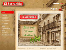 Tablet Screenshot of elserranillo.com